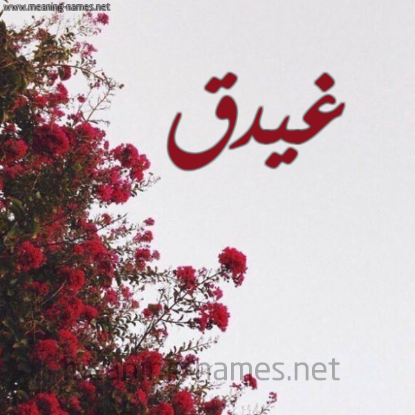 شكل 18 صوره الورد الأحمر للإسم بخط رقعة