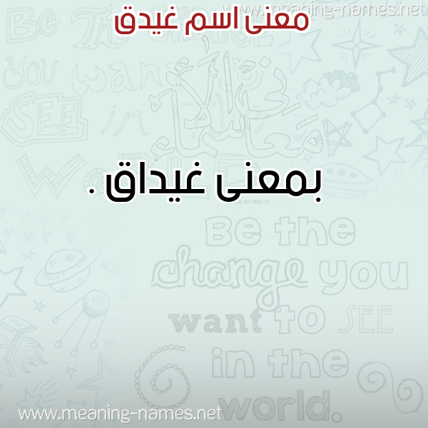 معاني الأسماء على صورة